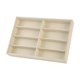 thumbnail image 1 of Organizador de gafas, bandeja para guardar gafas, colección de joyas, expositor de 8 compartimentos Beige, 1 of 5