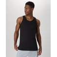 thumbnail image 2 of Hanes Essentials Men's Cotton Tank Top, 3-Pack Black S, 2 of 7