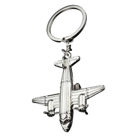 Giaone Plane Keychain Jewelry Metal Work Key Fob for Adventurers and Style Seekers