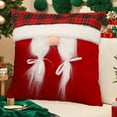 thumbnail image 7 of Christmas Chair Pillow - Red Doll Decor with Polyester Fleece for Sofa/Shelf (17.7in Square), 7 of 7