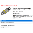 thumbnail image 2 of Courtesy Light Bulb - Compatible with 1999 - 2001 Chevy Silverado 1500 2000, 2 of 2