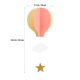 thumbnail image 4 of WORGEOUS 4 unids Kindergarten Ventana Colgando 3D de Papel Globo de Aire Caliente Adornos de nubes para la boda Baby Shower Fiesta de Cumpleaños Decoraciones, 4 of 8