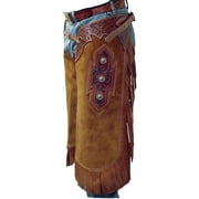 Saddle Barn Custom Floral Tooled Chinks