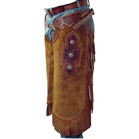 Saddle Barn Custom Floral Tooled Chinks