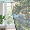 thumbnail image 4 of Yayeee Window Curtains Light Filtering 63"x52" Grommet Panel Pair Home Living Room Decor, Retro Pine Tree, 4 of 7