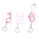 thumbnail image 5 of 8 piezas Juego de llaveros protectores Juego de llaveros de seguridad portátiles y de moda para mujeres y adolescentes Rosa, 5 of 10