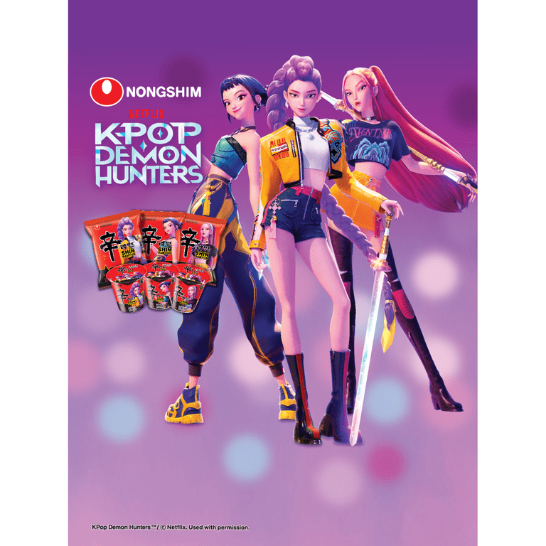 Nongshim K-Pop Demon Hunters Zoey Shin Ramyun Spicy Beef Ramen