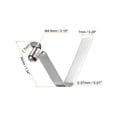 thumbnail image 2 of Uxcell 20pcs Single Button Kayak Paddle Snap Spring Clip 34mmx4.8mm V Shaped Hollow Lift Telescopic Locking Pole Clips, 2 of 5