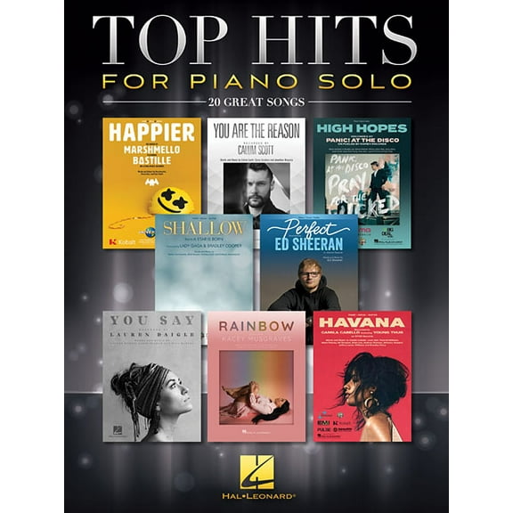Top Hits for Piano Solo: 20 Great Songs, (Paperback)