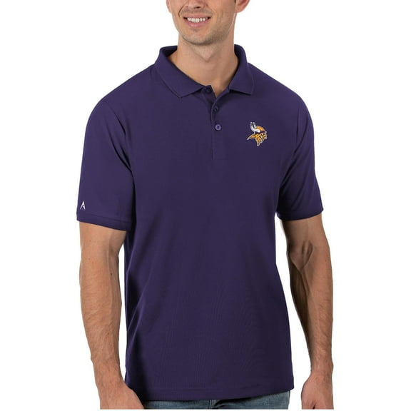 Men's Antigua Purple Minnesota Vikings Legacy Pique Polo