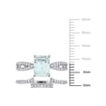 thumbnail image 2 of Everly Women's Aquamarine 14k White Gold Bridal Set, 2 of 6