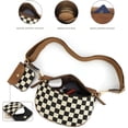 thumbnail image 3 of LHSHIDU 2 Pcs Checkered Crossbody Bags for Women Bum Bag Checkered Cross Body Sling Backpack Satchels Shoulder Wallet Purses, 3 of 7
