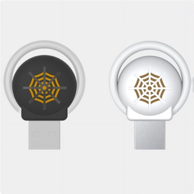 Mini repelente de mosquitos ultrasónico, toma USB, disponible en el automóvil, adecuado para el hogar, cocina, sala de estar, dormitorio, en el automóvil-2 piezas Rojo Verde