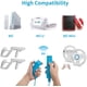 thumbnail image 4 of Mando a distancia y Nunchuk para Wii, mando a distancia Plus para Wii con Motion Plus y Nunchuck, mando a distancia Joystick para Wii Control remoto de juegos con funda de silicona azul Sincero  Hogar, 4 of 7