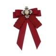 thumbnail image 3 of Broche de lazo con lazo, broche para corbata, preatado, decoración con lazo, elegante para damas Rojo, 3 of 9