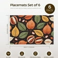 thumbnail image 2 of Autumn Placemat - Seamless Pattern Sticker Simple Lines Durable Mats 6PCS - 17.7x13 Inches Vector Illustrations Abstract Mats - Decoration for Home Office, 2 of 6