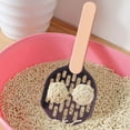 thumbnail image 4 of Pet Litter Scoop Plastic Pet Litter Plastic Pet Litter Tray Animal Sand Cleaning Tool for Home Pet Shop, Coffee and Pink, 4 of 9