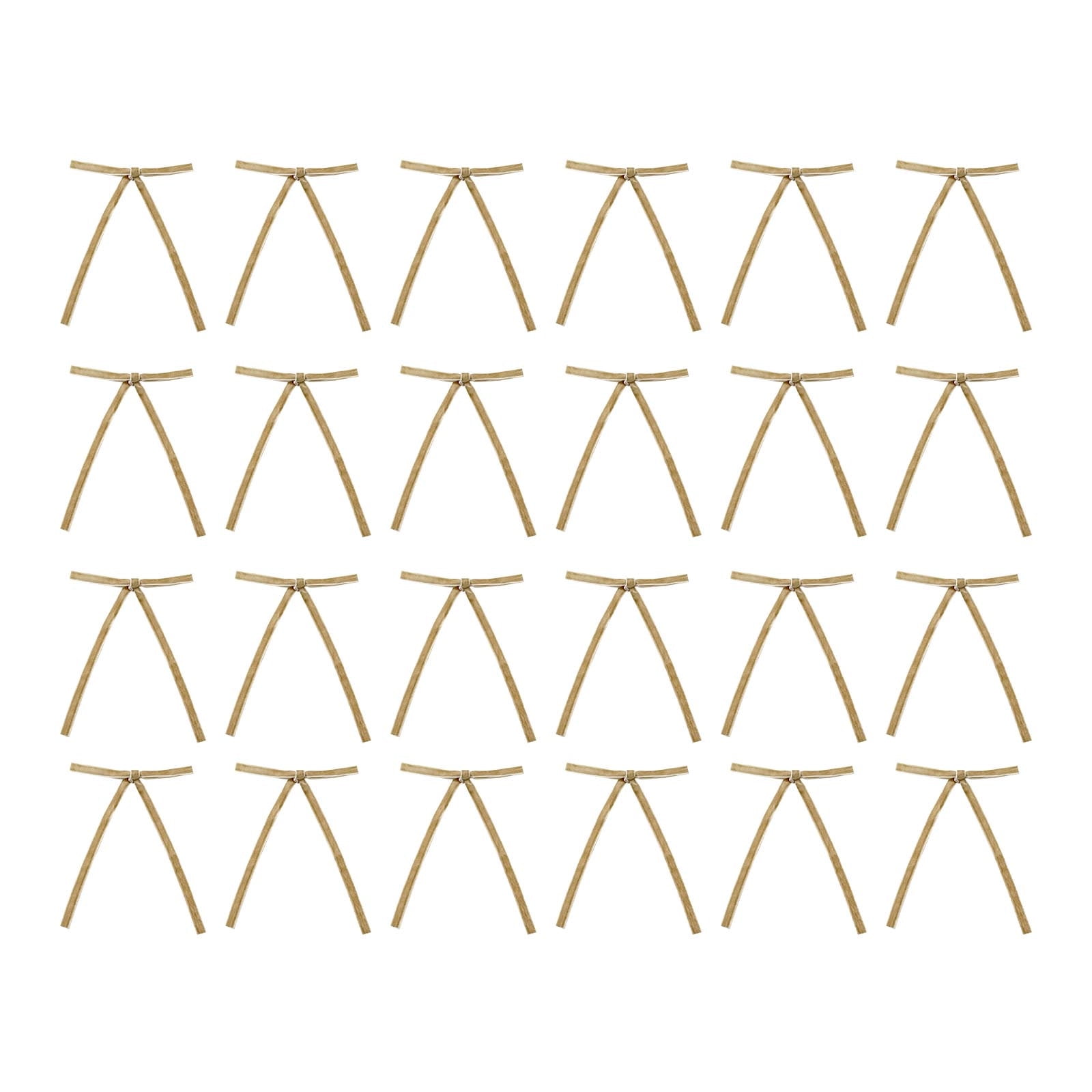 24Pcs Velvet Christmas Tree Bow Decoration