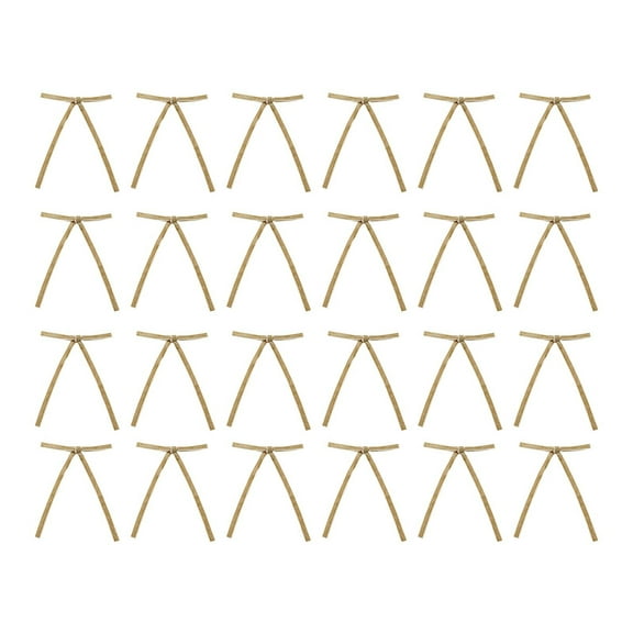 Moocorvic 24 Pcs Velvet Bows for Christmas Tree, Door, Garland, Wreath, 5"x7"