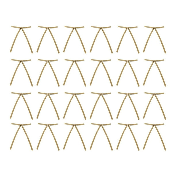 24 lazos de terciopelo para árbol de Navidad, decoración de corona