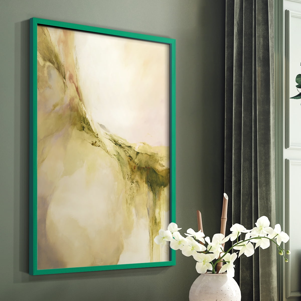 Terra Viridi in Paper Solid Wood 8 x 10 Framed Print