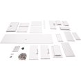 thumbnail image 6 of Wall Mounted Desk, Floating Wall Organizer with Pull Out Drawer, 15.5" D x 60" W x 9.5" H, Space-Saving Wall Organizer Computer Desk for Home Office (White), 6 of 9