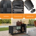 thumbnail image 6 of Craftian Outdoor Resin Deck Box, Weatherproof Rattan Outdoor Shoe Bench with Pool Storage - Black, 6 of 10