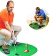 thumbnail image 2 of Tee Time Guaranteed Potty Golf Toy Set Toilet Game Toilet Mini Golf Great Gift For Any Golf Fan, 2 of 2