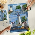 thumbnail image 5 of Lantern Press 1000 Piece Jigsaw Puzzle, Ohio, The Lighthouses of Lake Erie, 5 of 5