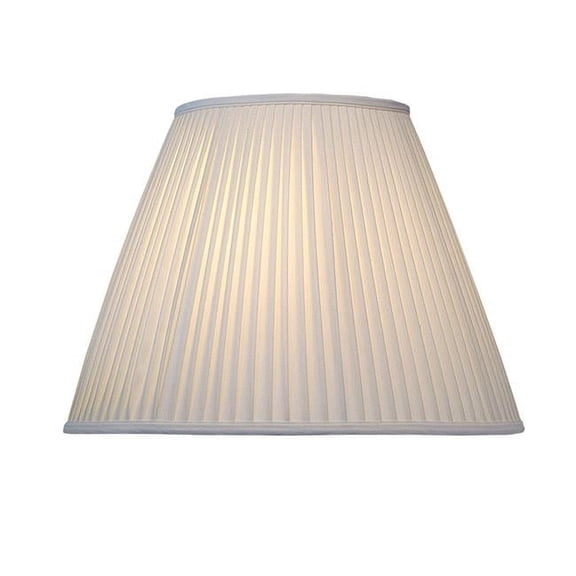 Stiffel ST32 8 x 16 x 12 in. Softback Empire Lamp Shade, Off White Camelot Side Pleat