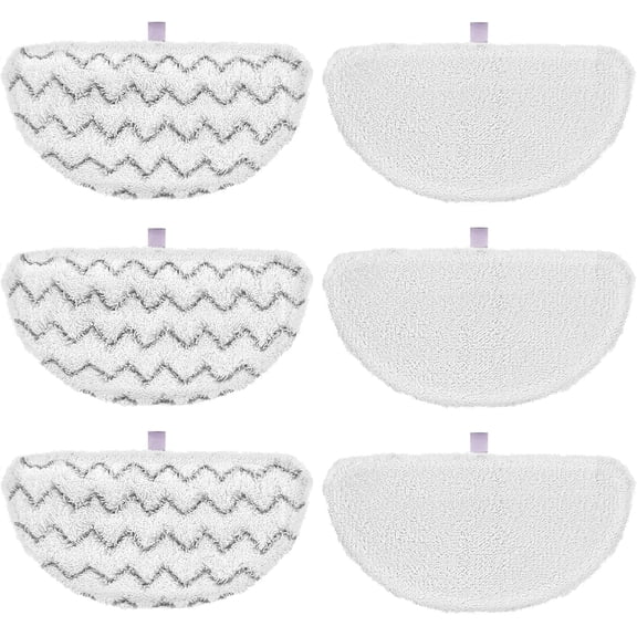 6 Pack 1940 for Bissell Steam Mop Pads for Bissell PowerFresh Steam Mop 1806 1544 1440 2075A 2685A 1940W 19404 Series, Model 19402 19408 1940a 1940f 1940q 1940t B0006 B0017, Part #5938#203-2633