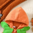 thumbnail image 5 of UJNDER Boys Halloween Set with Zip Hooded Romper and Long Socks Cute Cartoon Design for Toddler Warm Outfit Toddler Boy Outfits,Orange_001,18-24 Months, 5 of 9