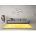 thumbnail image 3 of Ahgly Company Machine Washable Indoor Rectangle Persian Yellow Traditional Area Rugs, 7' x 10', 3 of 4