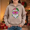 thumbnail image 2 of Hvogkswy Christmas Hoodies for Girls Trendy Festive Printed Hooded Sweatshirt Cozy Long Sleeve Pullover Tops with Kangaroo Pocket 5-14 Years, 2 of 5