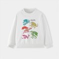 thumbnail image 4 of Gerichy Toddler Sweatshirt Kids Pullover Sweatshirts Boys Dinosaur Print Crewneck Long Sleeve Shirts Athletic Casual Tops 2T-12T, 4 of 6