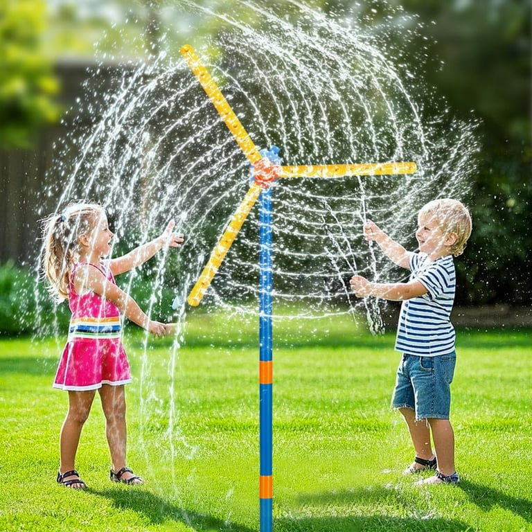 知育玩具 spring3 PMHZI 63-inch Kids Water Sprinkler Toy with 36 Nozzles, 360