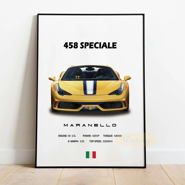 URUS CAYENNE 911 F12 y otros coches de lujo populares, arte de pared para habitación de niño, póster de lona moderno para autodeporte, decoración del hogar