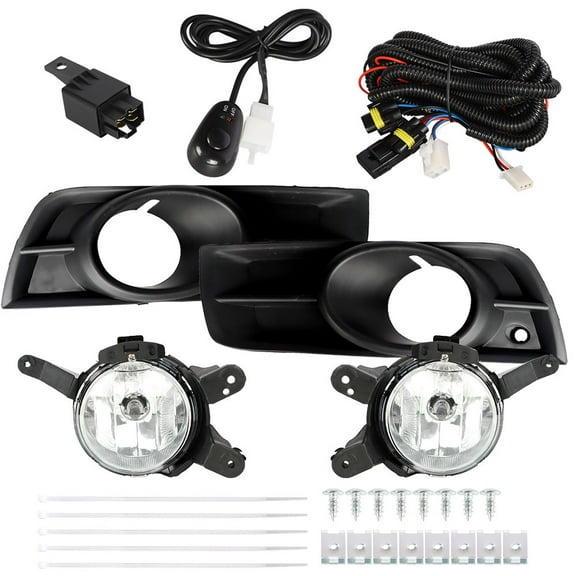 labwork Smoked Lens Bumper Fog Lights Driving Lamps w/Switch Assembly Driver & Passenger Set Replacement for Chevy Cruze 2009-2014