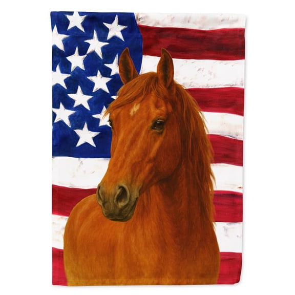 Carolines Treasures WDK6502GF 15.5 x 11.25 in. Sorrel Missouri Fox Trotter Horse American Garden Flag