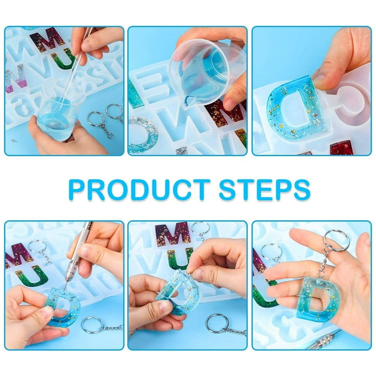 Wholesale Small DIY Resin Mold for Letters Alphabet Jewelry Keychain  Casting Mold Silicone Letter Molds for Resin From m.