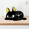 thumbnail image 6 of Tabletop Cat Clock Desk Clock Mantel Clock Acrylic Material Silent Non Ticking Living Room Bedroom Decor, 6 of 8