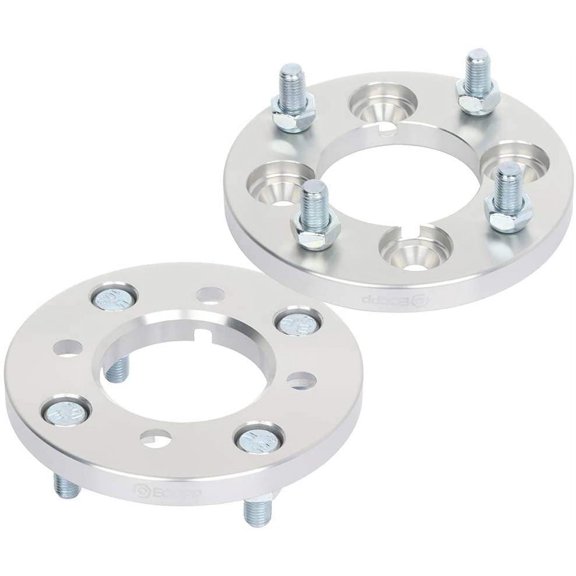 SCITOO 2X 4 lug Wheel Spacers adapters 4x100 to 4x114.3 12x1.5 71mm 15mm Silver fits for 1976-1987 for Chevette 1981-1986 for Aries
