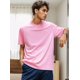 thumbnail image 4 of Playera Hombre Oversized Manga Corta Relajado Pure Color Pop, 4 of 5