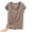 AC-Khaki, variant on Ohufall Summer Pj Sets for Women Plus Size Fashion Stripe Printed V-Neck T-Shirt and Elastic Waist Short 2 Piece Pajama Sets Womens Relaxed Fit Comfy Loungewear