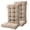 Khaki, variant on FOOWIN Outdoor Adirondack Chair Cushions Set of 4, Waterproof Rocking Chair Cushions with Ties and Non-Slip Bottom, Navy Blue