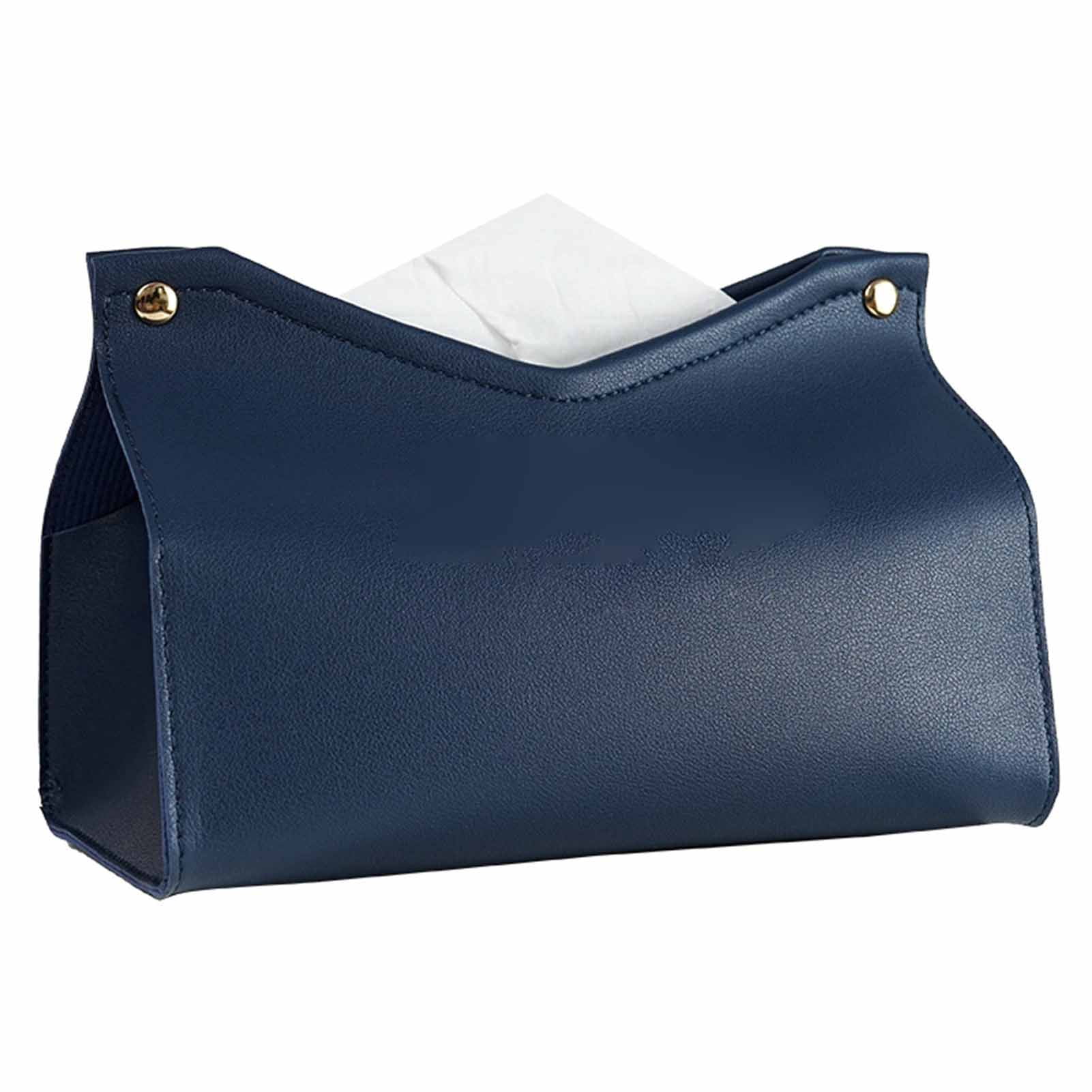 Details about   Tissue Box Tissue  Faux Leather Rectangle V Mouth Paper Holder for Home 