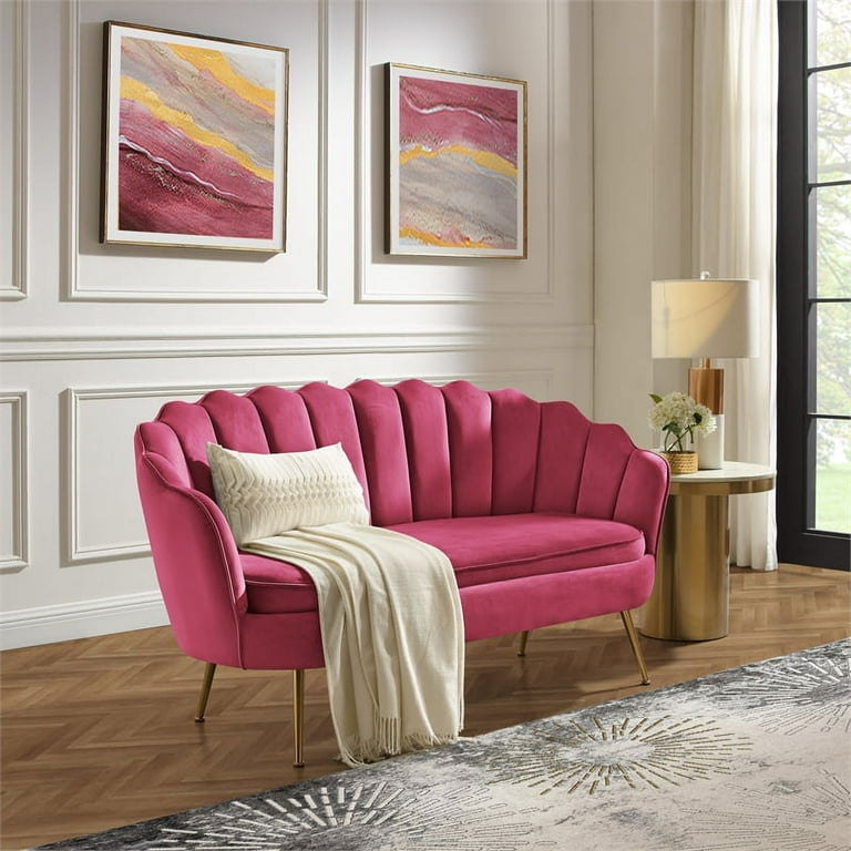 Fuchsia loveseat cheap