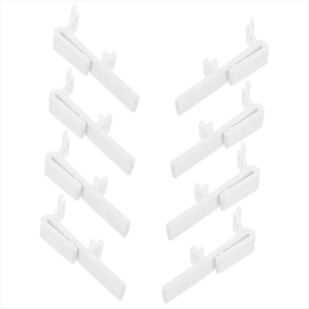 8 Clips de Repuesto para Cenefa de Persiana Vertical, para Cortinas Opacas, de Material Pompón, Fáciles de Instalar, para Uso en Casa o en la Oficina.