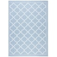 thumbnail image 2 of SAFAVIEH Machine Washable Rug Indoor/Outdoor Bermuda Collection - Bermuda Tamaya Geometric Machine Washable Indoor/Outdoor Area Rug, Light Blue/Ivory, 8' x 10', 2 of 11