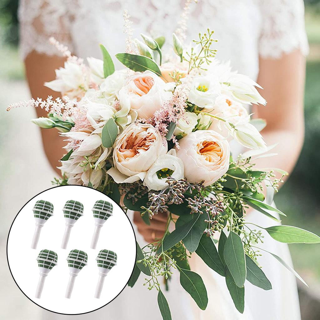 6pcs Bouquet Holder, Bridal Handle Floral Handle for Flower Arrangement ...